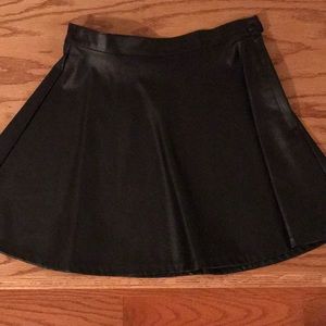 American Apparel black vegan leather skirt